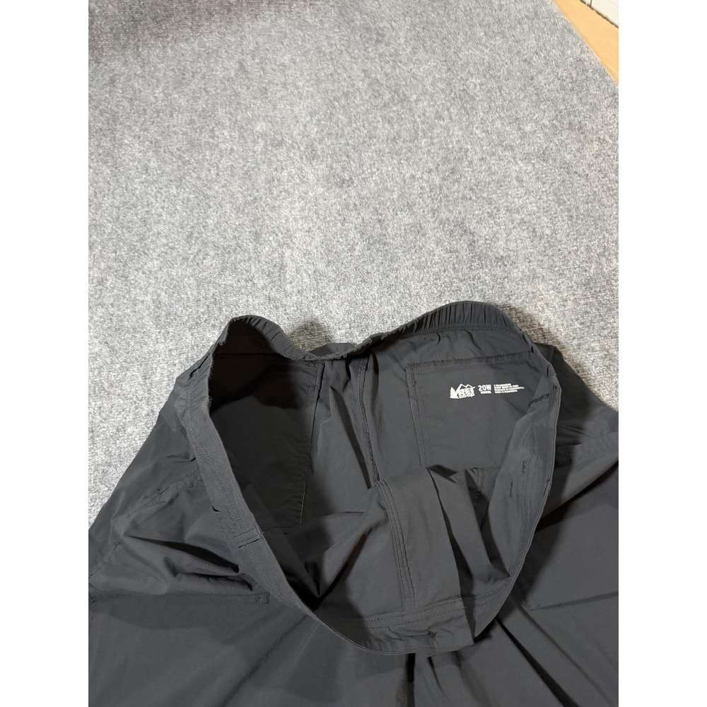 REI Co-op Pants Womens 20W Black Nylon Hiking Elastic Waist Travel Outdoor - Picture 3 of 10